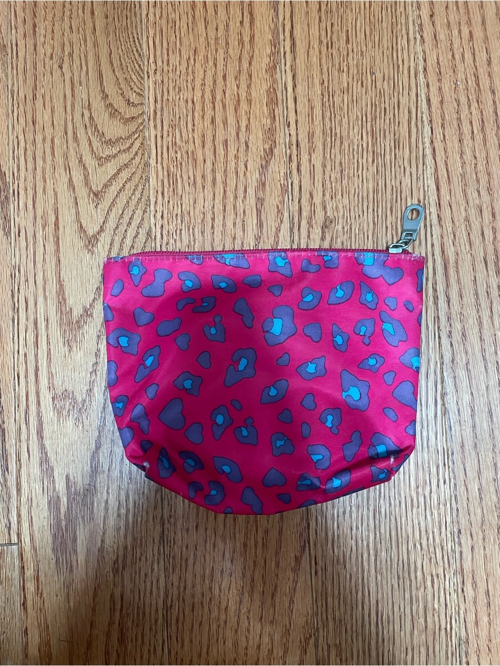 Pink Leopard Print Cosmetic Pouch